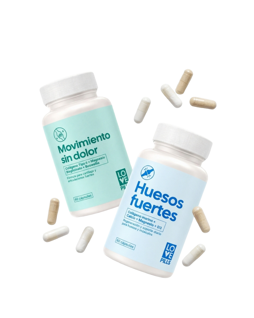 Huesos fuertes y Movimiento sin dolor con cápsulas